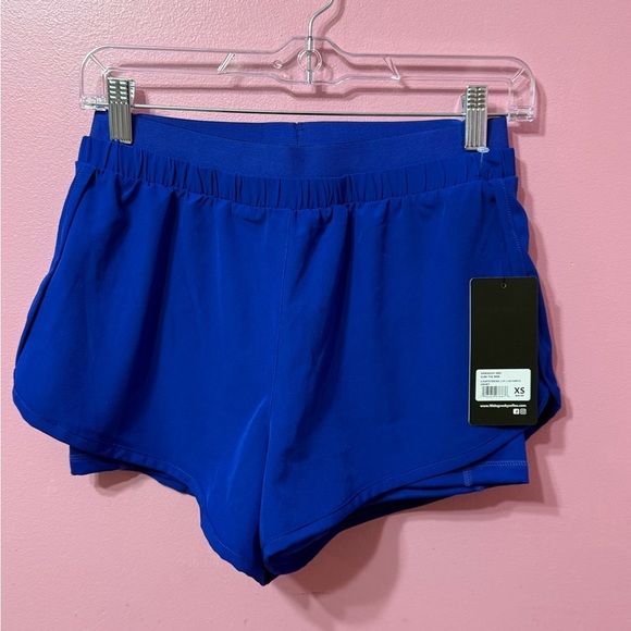 90 Degree By Reflex Pants - 90 DEGREE by Reflex Women's Shorts Size XS Blue Athletic Running